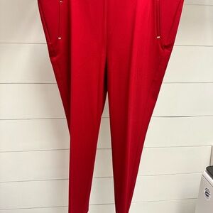Chico's Vibrant Red Straight Leg Pants